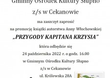 Powiększ zdjęcie Plakat informujący o promocji książki autorstwa Anny Włochowskiej