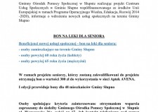Powiększ zdjęcie Plakat bon na leki dla seniora