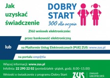 Powiększ zdjęcie Jak uzyskać  świadczenie Dobry Start 300+