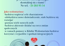 Powiększ zdjęcie Nabór wolontariuszy do Klubu Wolontariatu